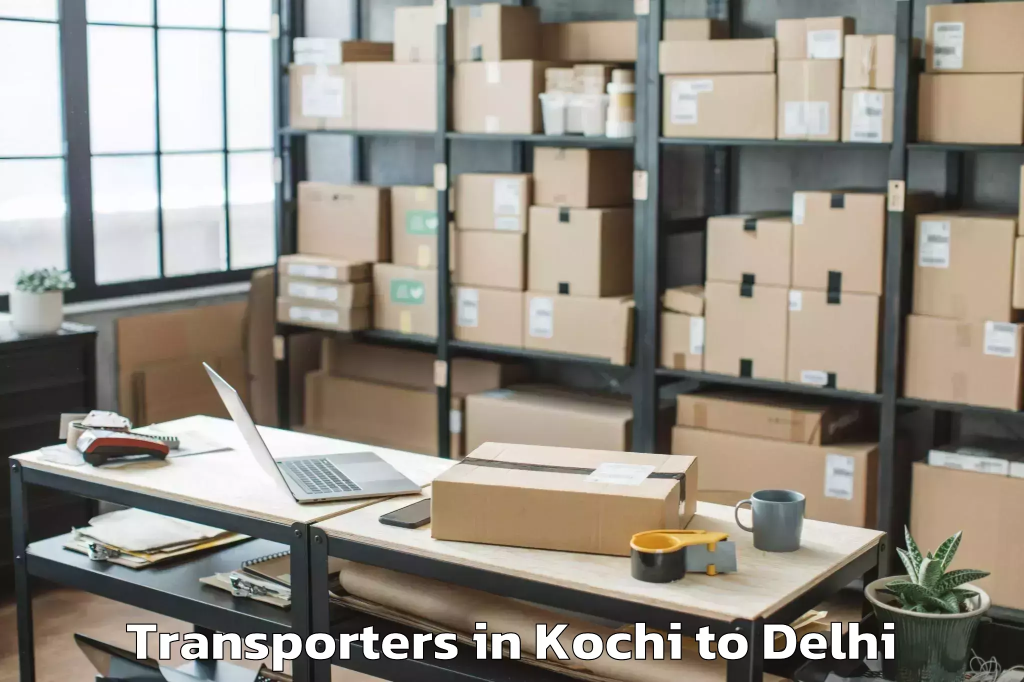 Affordable Kochi to D Mall Rohini Transporters